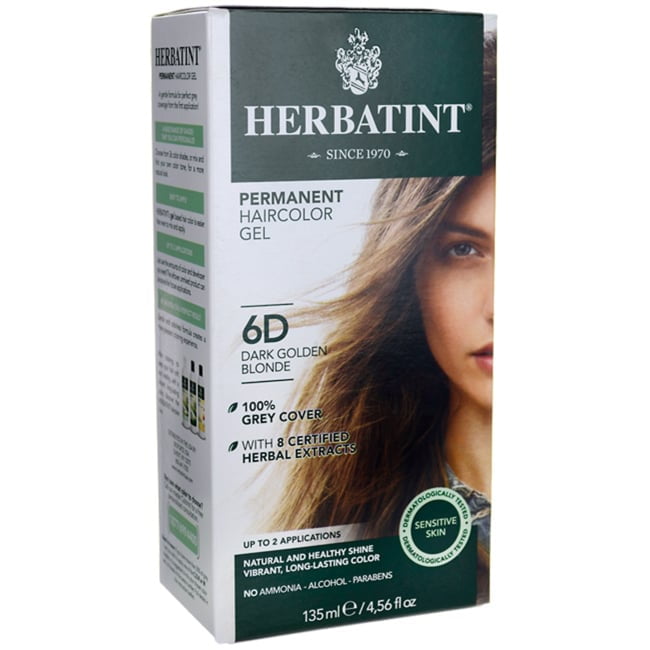 Herbatint Permanent Haircolor Gel 6D Dark Golden Blonde 1 Box