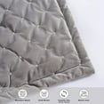 thumbnail image 2 of DriftAway Velvet Throw Pillow Sham Cushion Cover for Bed Sofa or Bench 2 Pieces 26"L x 26"W Silver Gray, 2 of 5