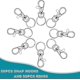 thumbnail image 2 of 100 Pcs Keychain Hooks With Key Rings, Keychain Clip Hooks With Rings For Lanyard Jewelry, 2 of 5