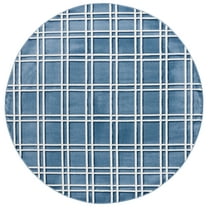 Safavieh Groove Knot Geometric Area Rug, Blue/Ivory, 6'7" x 6'7" Round