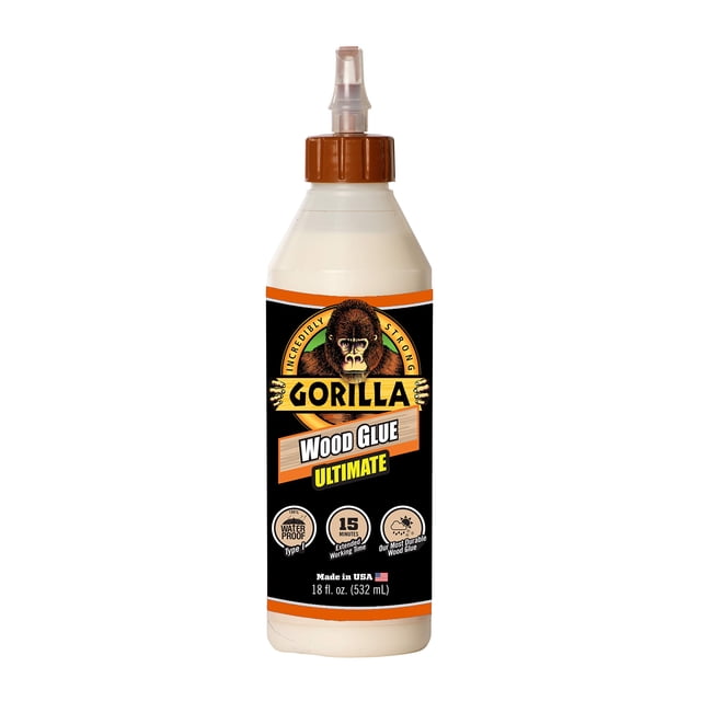 Pegamento para madera Gorilla Ultimate, impermeable, 500 ml, color natural