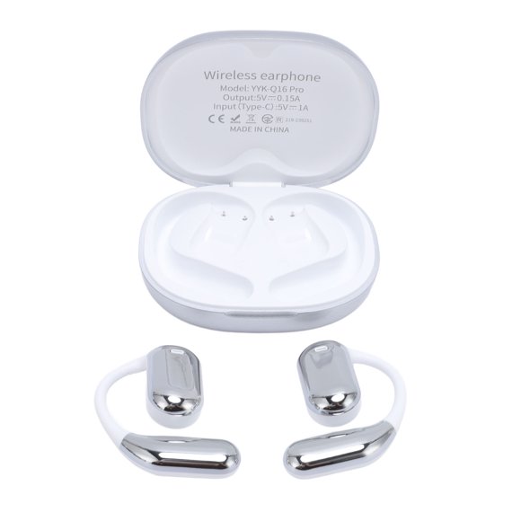 AI Translator Earbuds, AI Multi Languages Translation Earbuds, Touch Screen Open Ear Earphone, Smart Languages Translator Device for Travel, Business, Learning, Long Battery Life