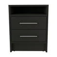 thumbnail image 4 of CoSoTower 2-Piece Bedroom Set, Nightstand and Dresser, Black and Light Oak, 4 of 5