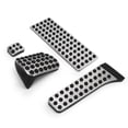 thumbnail image 1 of Gas Brake Pads Set, Accelerator Brake Foot Pedal Stainless Steel Fuel Gas Brake Pads Set Replacement forC E S GLC GLK SLK CLS SL Class, 1 of 8