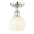 thumbnail image 3 of Innovations Lighting - White Venetian - 1 Light Semi-Flush Mount In Modern, 3 of 7