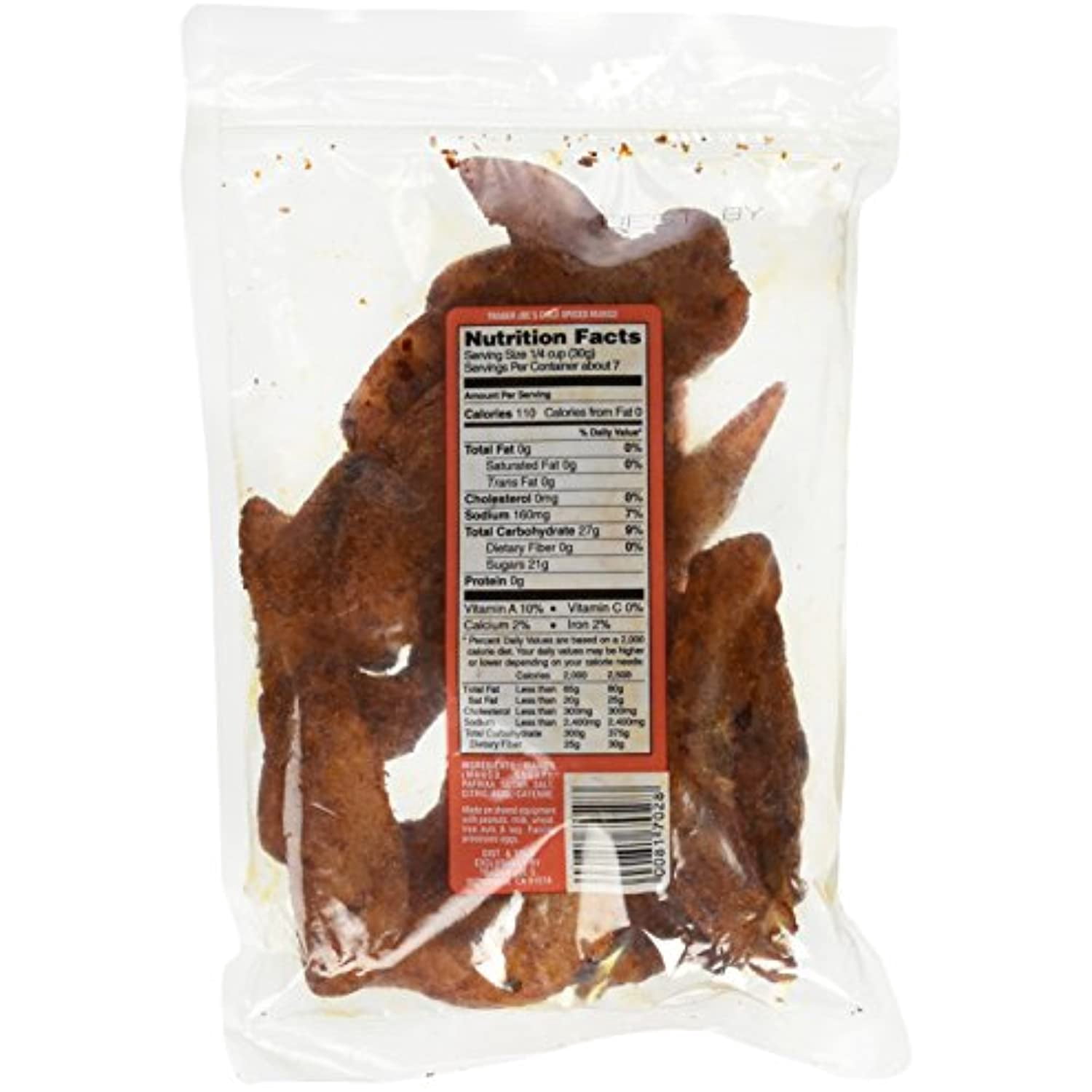 TJ Chile Spiced Mango Dried Fruit (4 Pack)