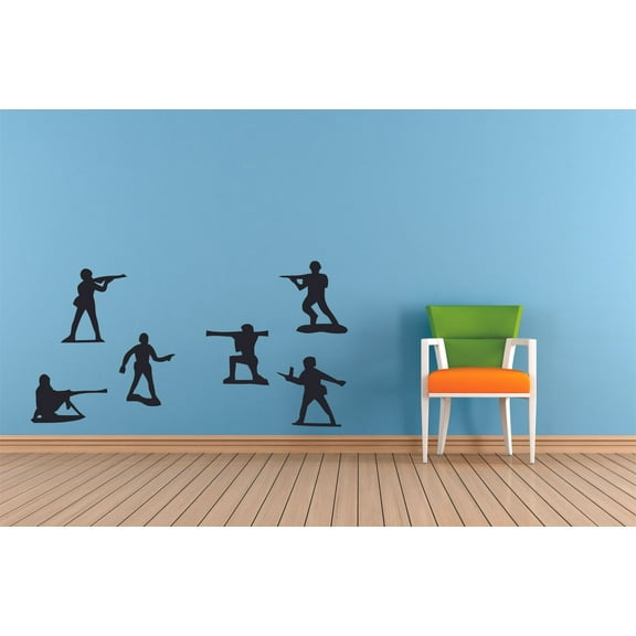 Toy Story Green Army Men Soldier Sarge Cartoon Wall Sticker Art Decal for Girls Boys Kids Room Bedroom Nursery Kindergarten House Fun Home Decor Stickers Wall Art Vinyl Decoration Size (8x10 inch)