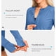 thumbnail image 5 of Craaazy Women Casual Full Zip Jacket, Solid Color Long Sleeve Sun Protection Top, Slim Fit with Thumb Holes and Pockets for Daily Wear Gifts, 5 of 8