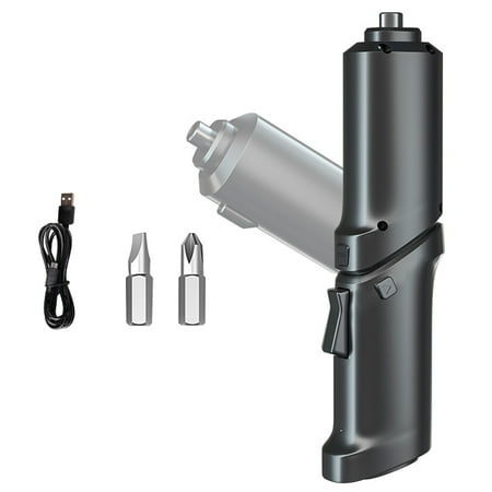 

MQing 1 Set 1300mah Hand Drill Foldable USB Charging Cordless with LED Light Electric Drill Screwdriver Set Household Maintenance