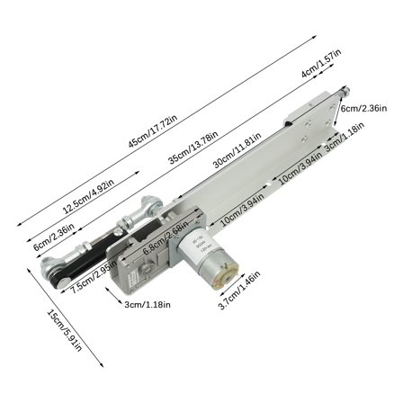Vintoro Reciprocating Cycle Linear Motor, DC 24V Telescopic Stroke Linear Actuator, Adjustable Speed