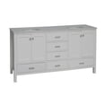 thumbnail image 2 of Horizon 72" Double Bathroom Vanity with White Cabinet and Engineered Carrara Top, 2 of 5