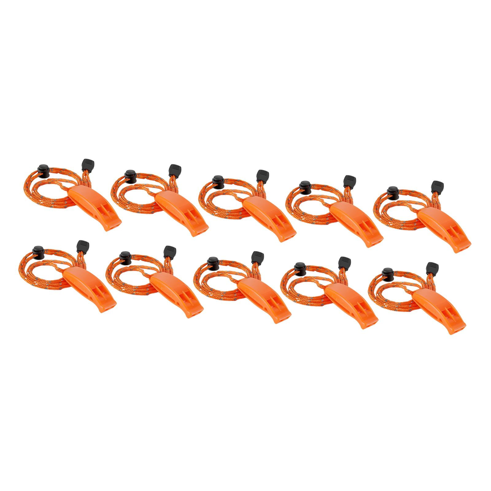QccHieUs 1 Pieces Emergency Whistle Outdoor Lightweight Anti Lost Clip Survival Security Orange