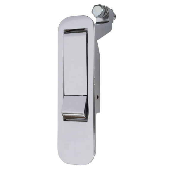 Global Link Pivot Latch, Long Body, Long Arm, Non-Locking, Polished Chrome