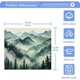 thumbnail image 4 of 4 Pack Mountain Forests Pure Cotton Washcloths 12 x 12 Inch Reusable Absorbent Soft Cotton Face Towels Fingertip Towels Set for Gym Towels,Hotel and Spa Wash cloth, 4 of 7