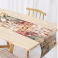thumbnail image 4 of Modern Abstract Rust Colorful Table Runner 13 x 90 Inches Summer Runners for Tables Rustic Spring Fall Decorations for Home Indoor Outdoor Table Decor, 4 of 4