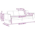 thumbnail image 2 of vidaXL Sofa Set Dark gray Velvet, 2 of 5