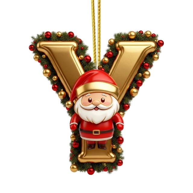 Rapeiae 26 Letters Christmas Tree Decoration Pendant Christmas Tree Ornaments Personalized Christmas Ornaments Christmas Decoration Xmas Tree Hanging Decor