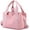 Pink, variant on ZhangBaoLin Women's Canvas Hobo Bag Handbag Multi-pocket Shoulder Crossbody Bag Versatile Purse Large Capacity Totes Solid Color Satchels