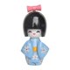 thumbnail image 2 of Figura de muñeca japonesa de dibujos animados en miniatura, pequeña escultura, figura de escritorio, geisha Azul B, 2 of 9