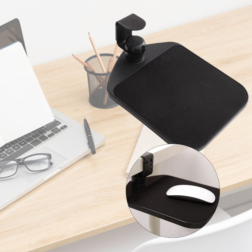 tegongse Sturdy Rubber Pad Keyboard Tray Clamp On Desk With 360 Degree Rotation for Enhances Productivity In Office Supplies