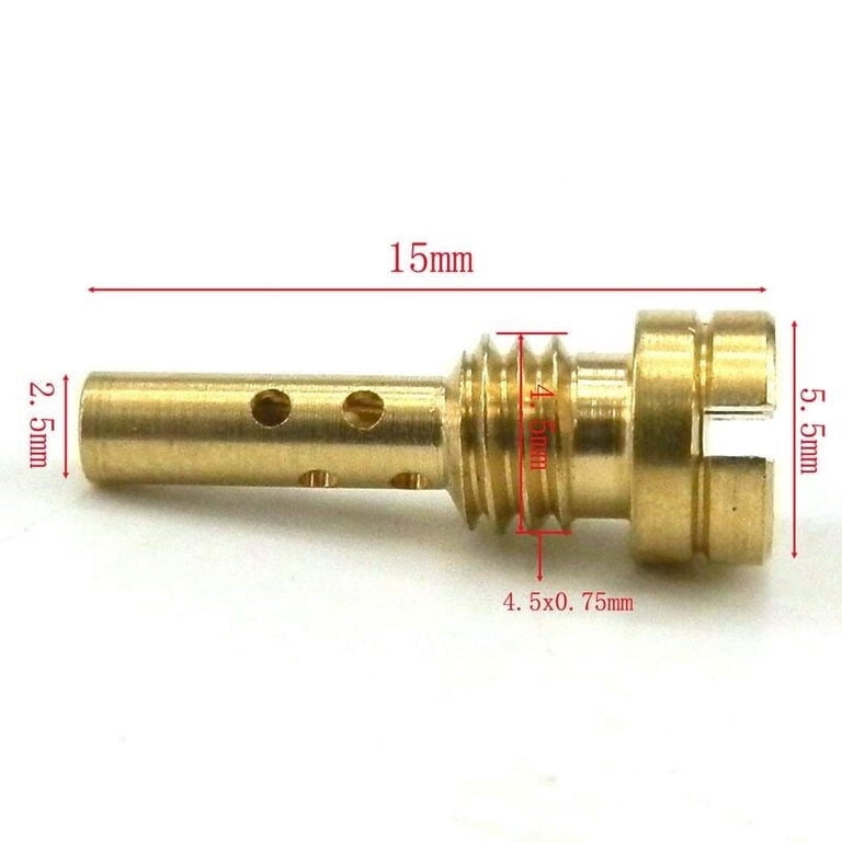 10pcs Slow Pilot Jet 4.5X0.75mm Thread for Keihin Kawasaki CV CVK FCE FCR Carburetor N424-25 Injector Nozzle - 201355758 10pcs Slow Pilot Jet 4.5X0.75mm Thread for Keihin Kawasaki CV CVK FCE FCR Carburetor N424-25 Injector Nozzle - 201355758