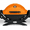 Orange, variant on Weber Q1200 1-Burner Titanium Gas Grill, Gray