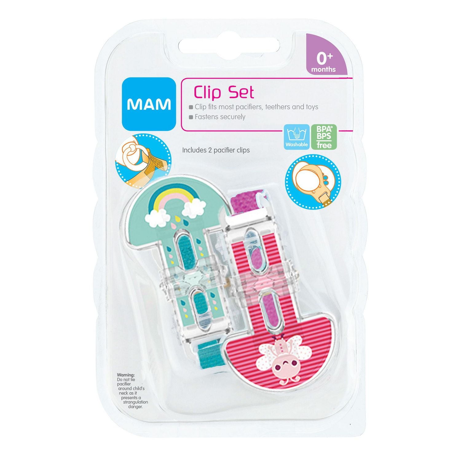 MAM Pacifier Clips (2 Pack)