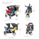 thumbnail image 4 of Familidoo H4E Quad Stroller with Double Canopy Rain Cover, 4 Seat Baby Stroller with All Reclining Seats - 4 Seater Stroller with 5-Point Harness - Backseat footrest Extension for 0 to 36 Months, 4 of 5