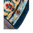 thumbnail image 7 of Unique Loom Aurelia Collection Area Rug - Hadrian (3' Round Navy Blue/Light Blue), 7 of 7