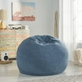 thumbnail image 2 of Canddidliike Sofa Sack, 5' Memory Foam Bean Bag Chair, Big Sofa with Removable Soft Cover for Dorm Room, Living Room - Navy, 2 of 8