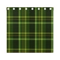 thumbnail image 5 of Green Plaid Blackout Curtains Window Grommet Insulated Curtain Bedroom Living Room 54"x55" 2 Panels, 5 of 5