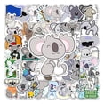 thumbnail image 2 of 50Pcs Phone Case Decals Self Adhesive Waterproof Strong Stickiness Ultra-Thin Removable Guitar Skateboard Computer Cute Koala Sti, 2 of 10