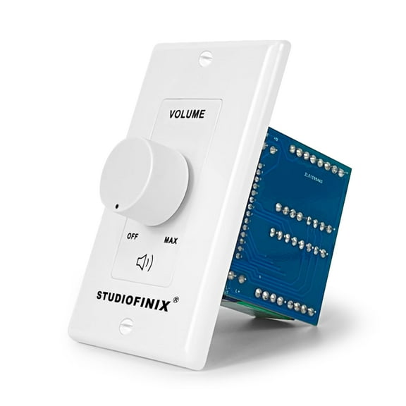 Perilla de control de volumen STUDIOFINIX de 100 W en pared con impedancia