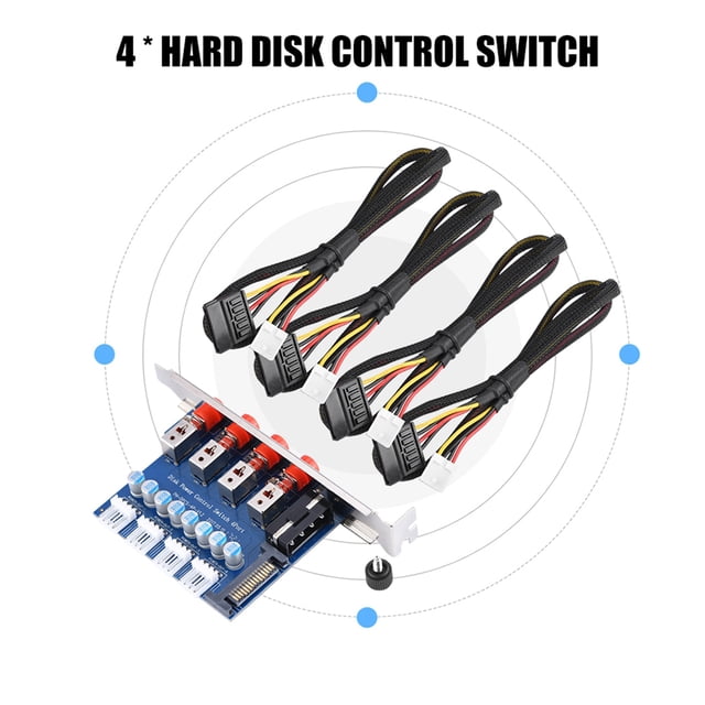 Interruptor de control de potencia de disco duro Selector de disco duro Conmutador de unidad SATA para computadora de escritorio