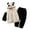 Black, variant on Gerichy Toddler Baby Boy Clothes Fall Winter Outfit, Toddler Girls Winter Long Sleeve Panda Rabbit Prints Fleece Hoodie Tops Pants 2PCS Outfits Clothes Set