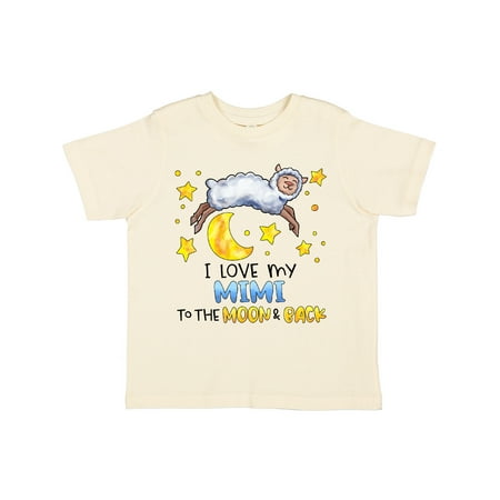 

Inktastic I Love my Mimi to the Moon and Back Cute Sheep Gift Toddler Boy or Toddler Girl T-Shirt
