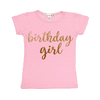 Sweet Wink Birthday Girl Short Sleeve Tee Shirt Cake Smash Pink Size 18-24M