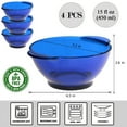 thumbnail image 5 of STP Goods 15.2 fl oz Borosilicate Glass Salad & Dessert Bowl Set of 4 - Set of 4, 5 of 5