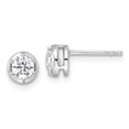 thumbnail image 3 of Auriga Fine Jewelry 14K White Gold Lab Grown Diamond VS/D-F Stud Earrings for Women (L- 0.2 inch, W- 0.2 inch), 3 of 6