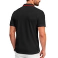thumbnail image 5 of Men Short Sleeve Polo Shirt Athletic Breathable Classic Fit Quick Dry Performance Collared Top for Summer Sports Casual Wear, 5 of 7