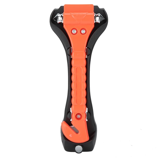 Martillo de Seguridad ANGGREK Para Automóvil Con Soporte 2 en 1 ABS Cortador de Cinturón de Seguridad