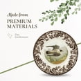 thumbnail image 5 of Spode Woodland Salad Plate, Birds of Prey, 8” Fine Dinnerware, Made in England Ideal Hunting Cabin Décor, Peregrine Falcon, 5 of 8