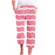 thumbnail image 1 of Pantalones Casuales de Mujer de Impresión Floral Cintura Elástica Suelta, Pantalones de Pierna Ancha Recta con Bolsillos, 1 of 5