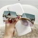 thumbnail image 1 of Ins Nuevas Gafas De Sol De Recorte Cuadradas Grandes Sin Marco, 1 of 3