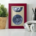 thumbnail image 6 of Porcelain in Blue and White I -Framed Print w/glass-Cherry Red, 6 of 8