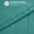 thumbnail image 6 of Superior Cotton Blend 600 Thread Count Duvet Cover Set, Twin, Teal, 6 of 6