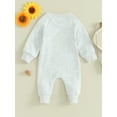 thumbnail image 4 of Bagilaanoe Baby Girl Boys Fall Jumpsuit Newborn Letter Print Long Sleeve Bodysuit 3M 6M 12M 18M Infant Casual One Piece Romper, 4 of 9