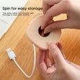 thumbnail image 4 of Mini Data Cable Organizer Storage Box Plastic Wire Winder Box Earphone Charging Cable Travel Portable Wire Manager Cord 9 X 7.5 X 1 Pink, 4 of 6