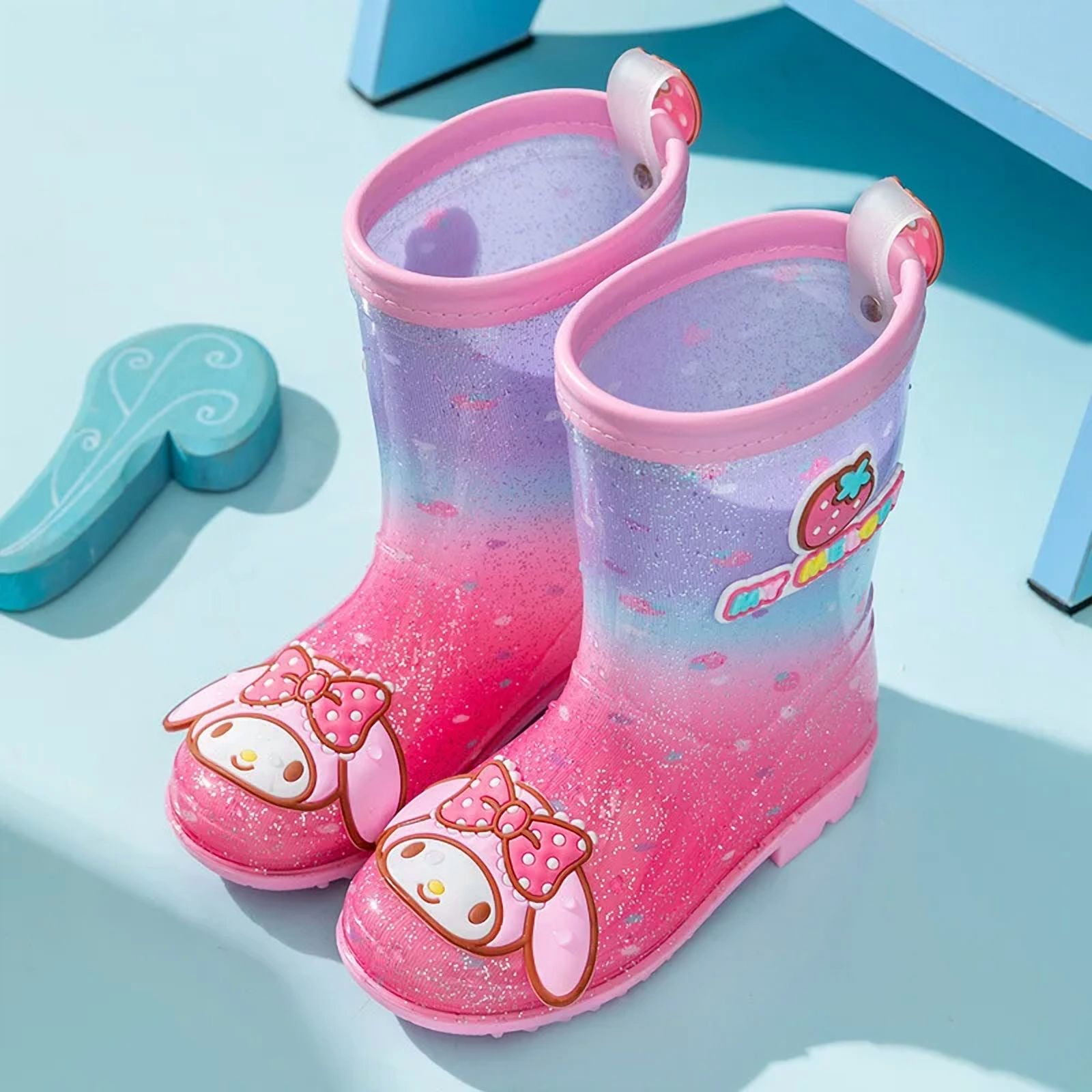 Non-slip Sanrio Four Seasons Rain Shoes Kuromi Hello Kitty Rain Boots