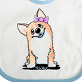 thumbnail image 4 of Inktastic Corgi Puppy Girl Boys or Girls Baby Bib, 4 of 4